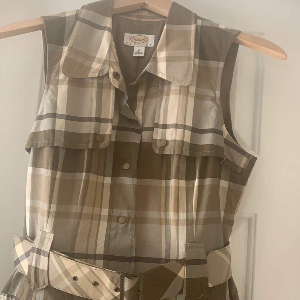 Plaid Talbots dress. Perfect for the office!